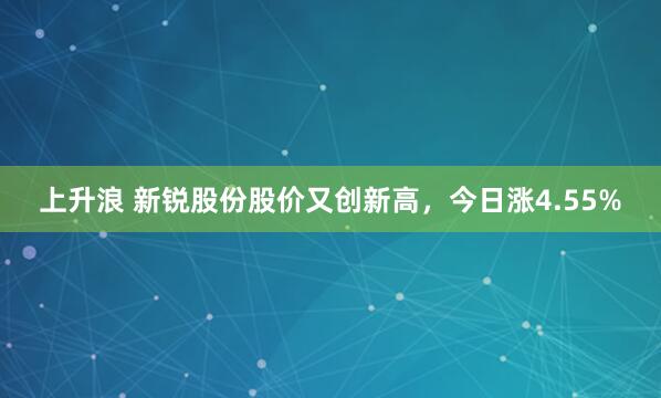 上升浪 新锐股份股价又创新高，今日涨4.55%