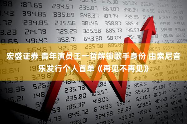 宏盛证券 青年演员王一哲解锁歌手身份 由索尼音乐发行个人首单《再见不再见》